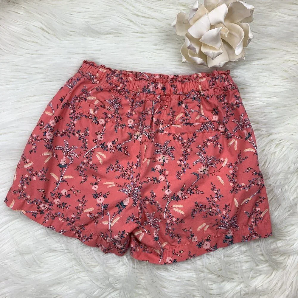 Gap Kids Cotton Tie Waist Floral Shorts Size XXL